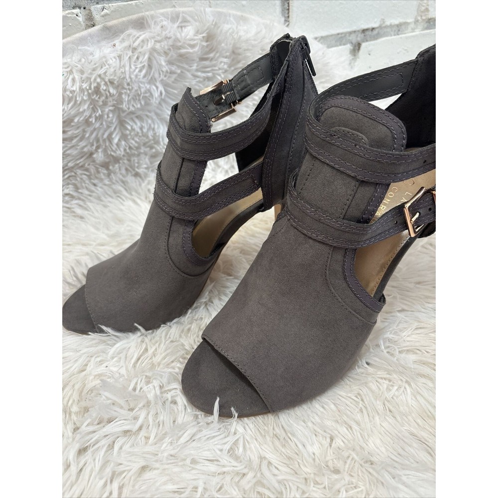 LC Lauren Conrad sweetheart grey heels - size 10